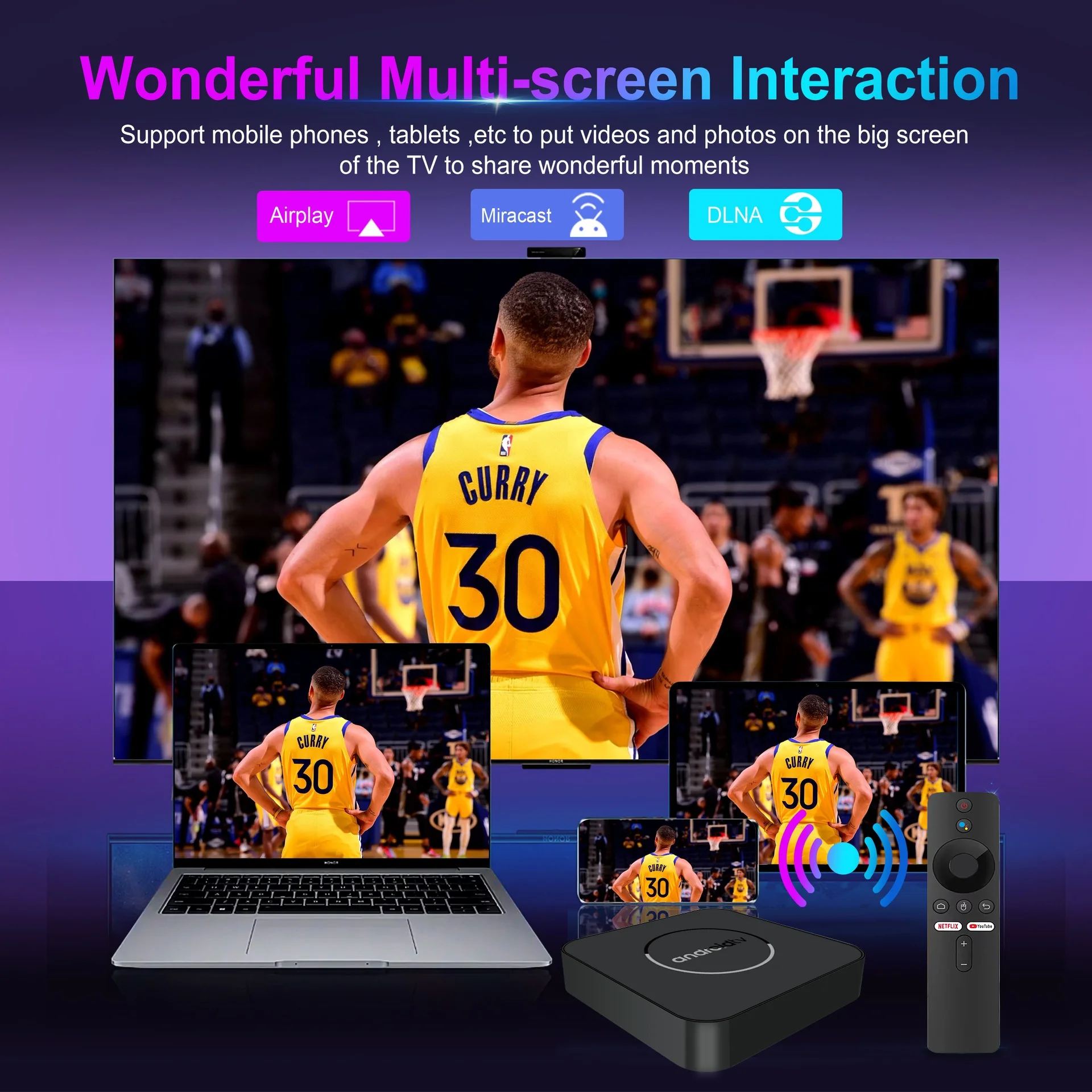 Android TV Box Allwinner H313 2gb 16gb Dual Band WIFI6 Video Player with Voice Remote Control Set Top Box