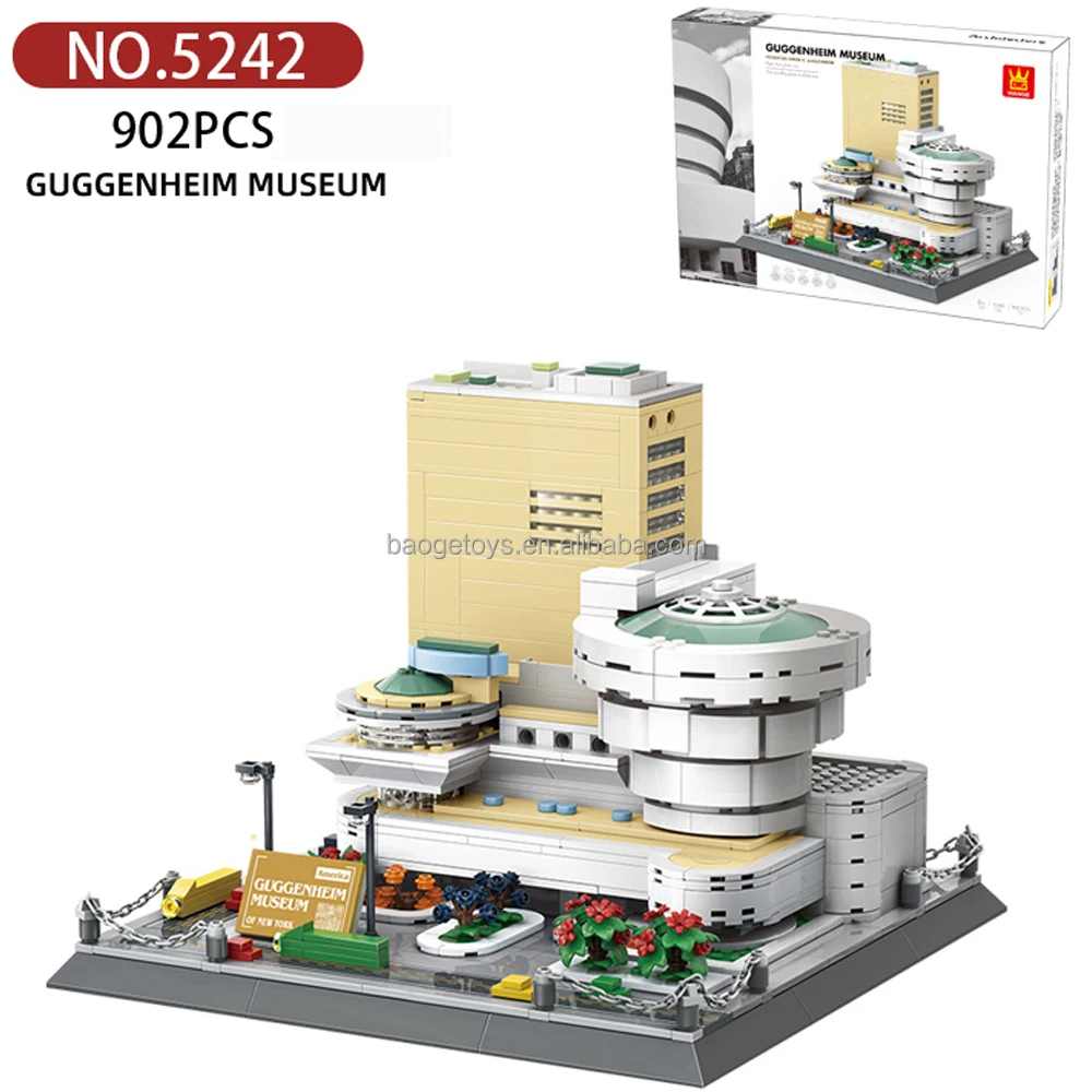 Construction Games Master of Architecture Building Blocks Toy 3d Architectural Model Architecture Guggenheim Museum Sets Toys