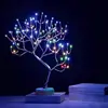 108l tree light with silver branches-multicolor