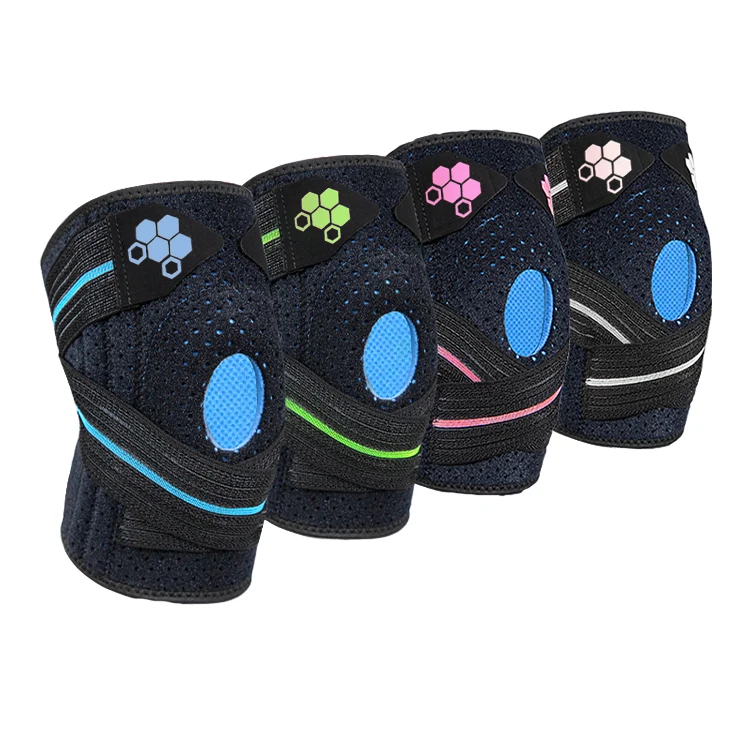 KS-907 Поддержка коленного сустава для стабильности с эластичным ремешком бега и спорта