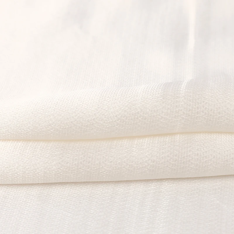 
 Wholesale Fragrant Crepe Plain Jacquard 114cm 33% Silk Fabric  