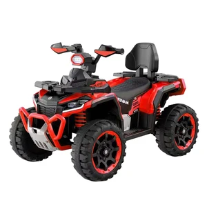 Unisex 12V Electric ATV Kids Toy Car with LED Headlight Battery-Powered Ride-on for 2 to 4 Years Made of Plastic