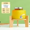 2,5 L Acier inoxydable + base en bambou-bois - non résistant à la chaleur