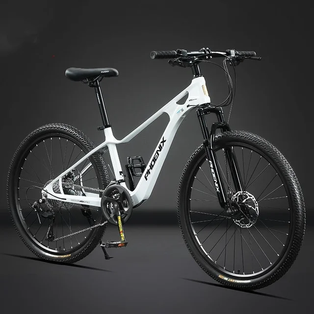 White Variable Speed Magnesium Alloy Mountain Bike Off-road Bicycle For Men and Women
