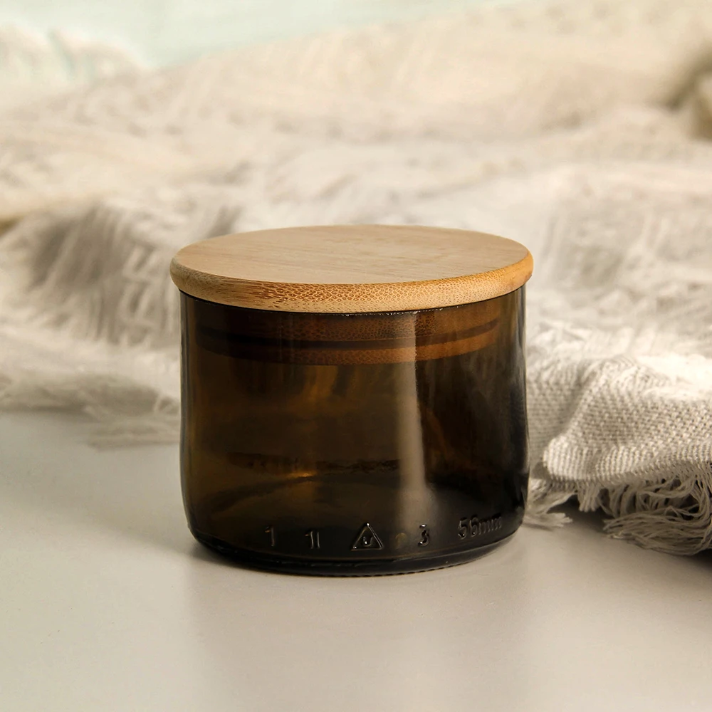 Wholesale Custom Colored Empty Geo Cut Candle Vessels With Glass Lid