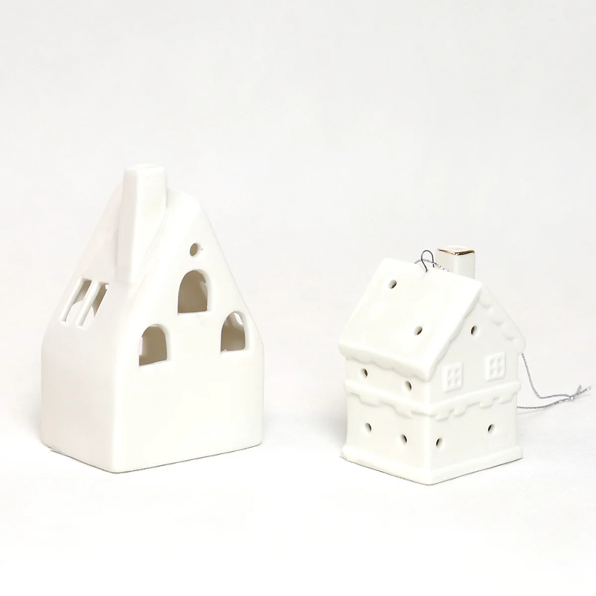 manufacturer christmas ornament decorations house factory white ceramic lighted christmas houses