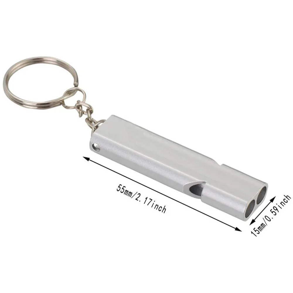 Whistles Keychains Outdoors Emergency Big Sound Safety Tool Aluminium ...