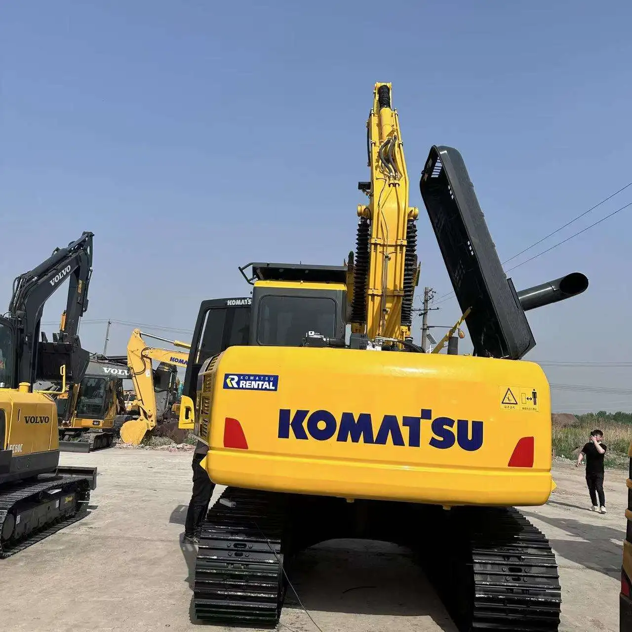 High Efficiency Original Japan Used Komatsu PC160 Crawler Excavator 16ton Second-hand Diggers for Sale in Stock