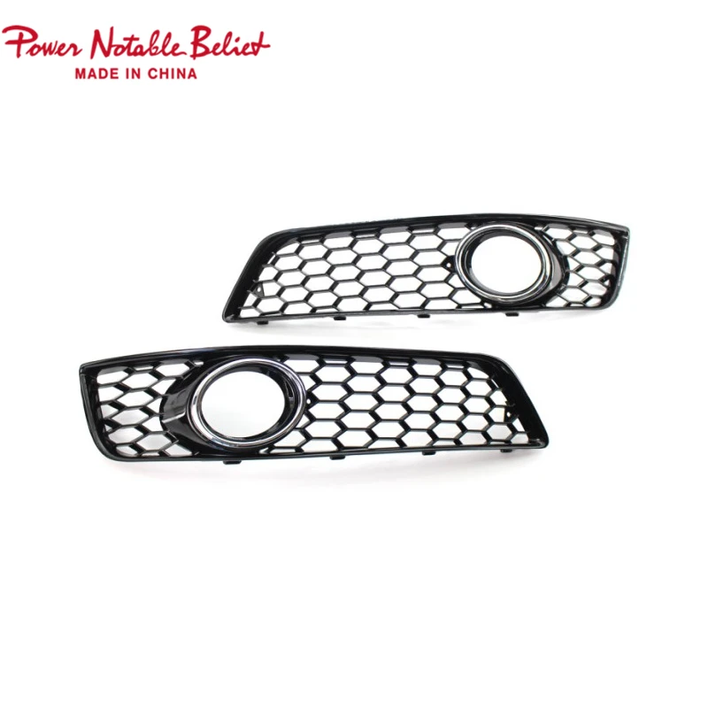 Fog Lamp Grill for Audi A3 Front Sides Grill for Audi A3 ABS Fog Honeycomb Grill 2007 2008 2009 2010 2011 2012