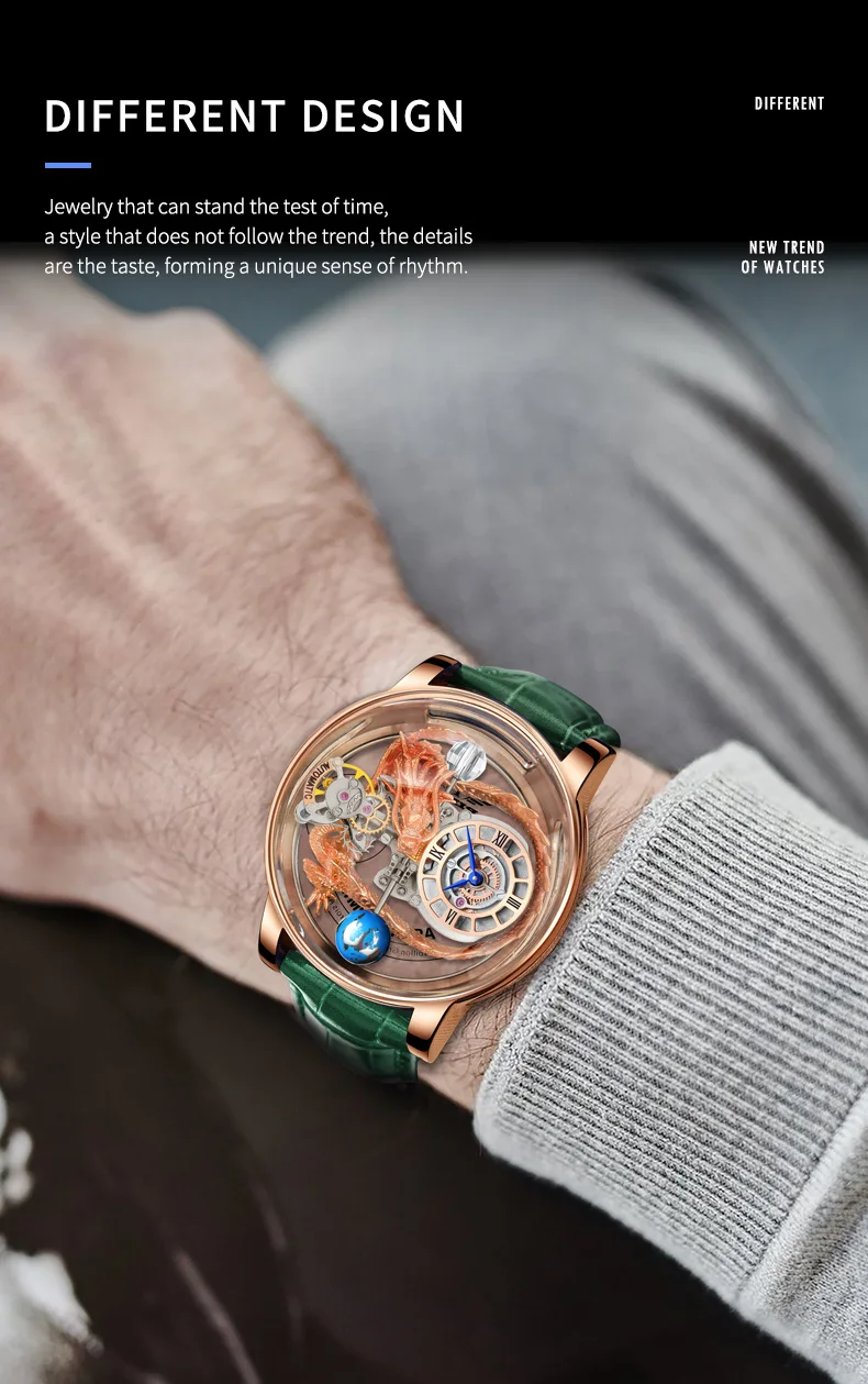 Pindu 6539 New Arrival Astronomia Celestial Series Tourbillon Watch