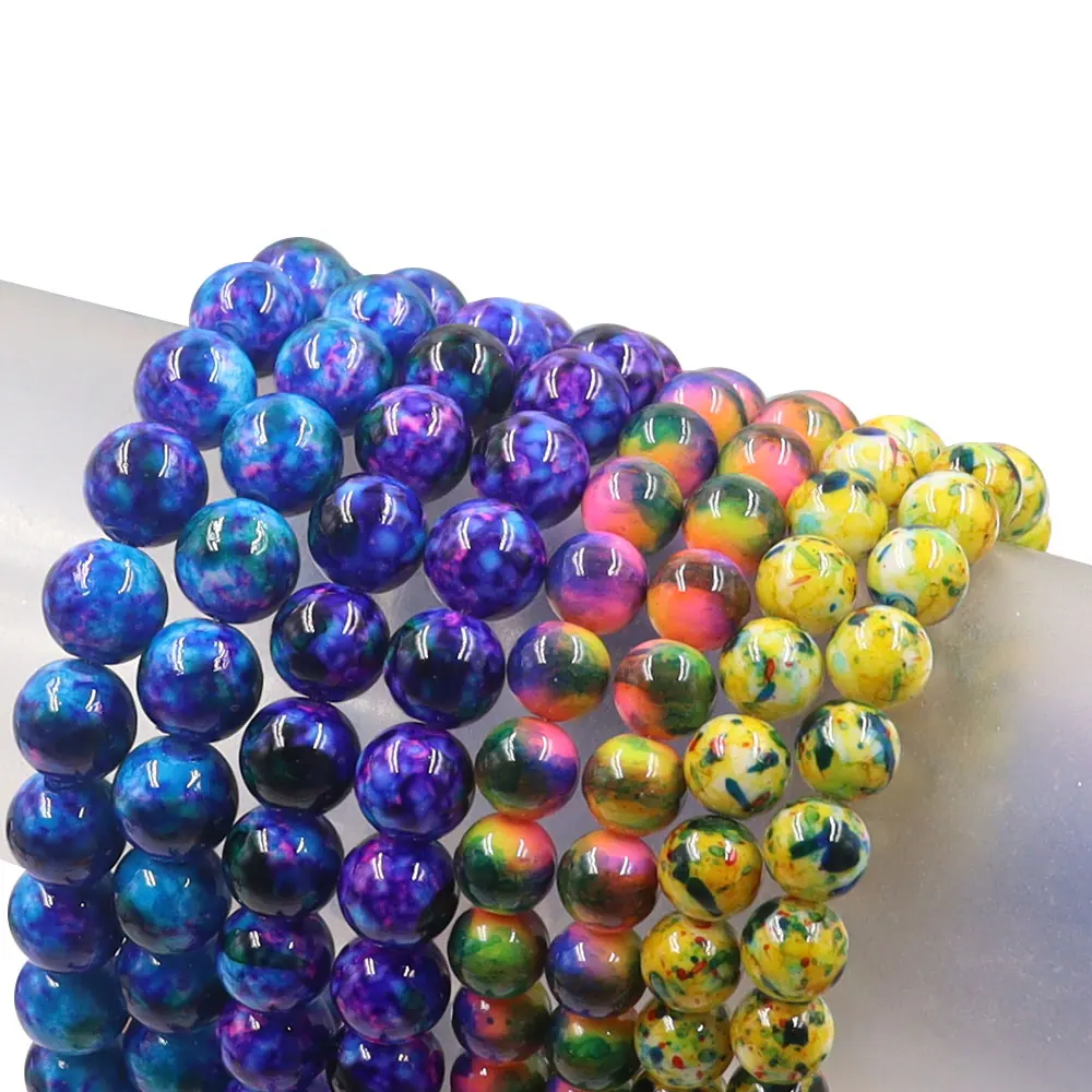 Ready To Ship 8mm 10mm Glass Bead Picture Charming Natural Wholesale