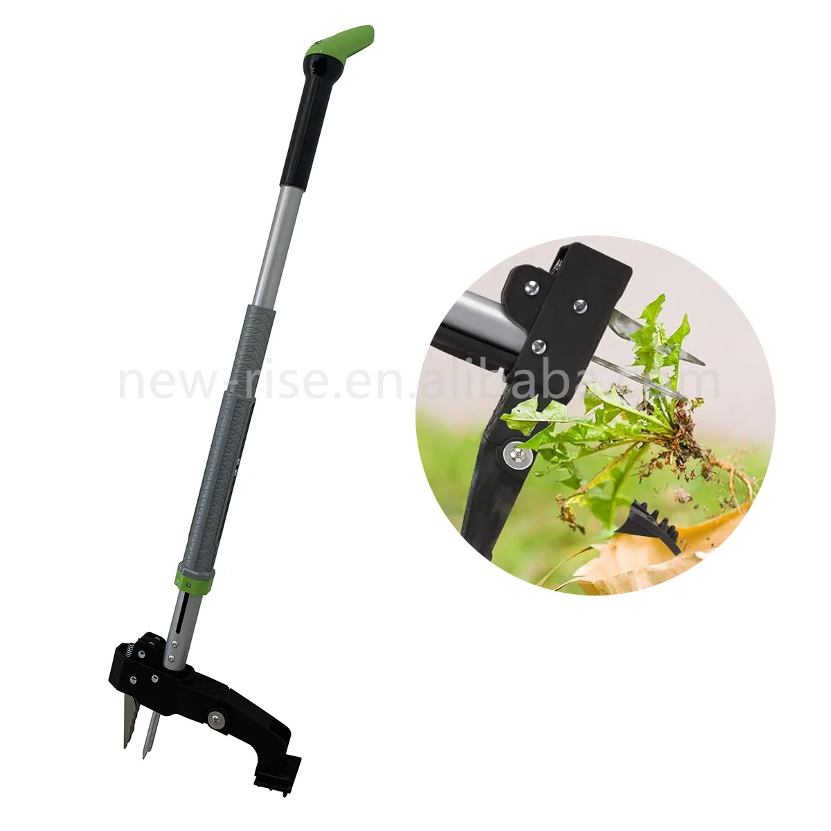 Retractable Weed Remover Tool With Stainless 4 Claws And Foot Pedal ...