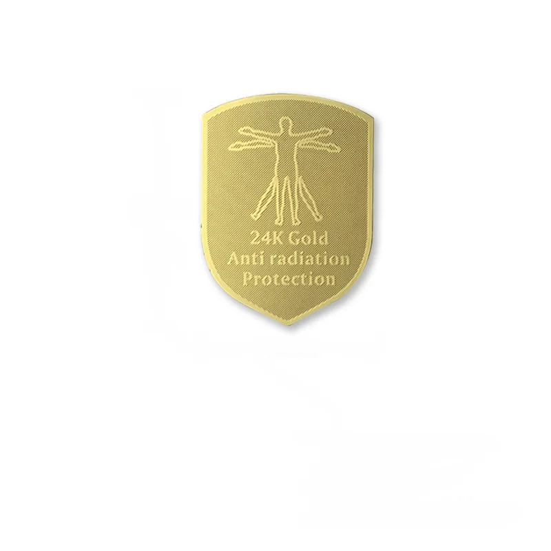 EMF protection Sticker Shield 24k Gold Negative Ion Radiation protection Energy Sticker Anti Radiation Mobile Phone Sticker