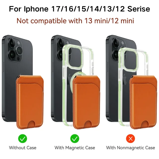 Magnetische telefoonhoes met kaarthouder en verstelbare standaard._voghion.com