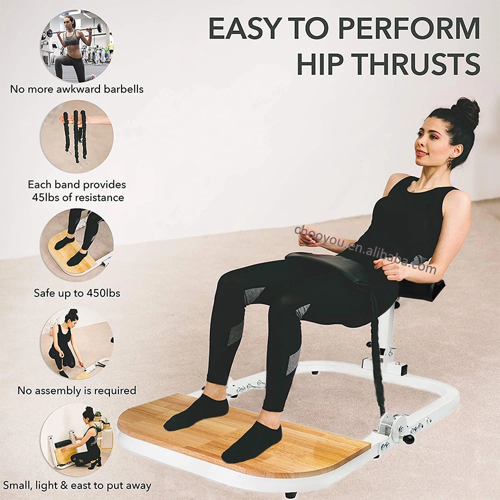 Hip up Deep Thrust Trainer Lift Lifter Dropship Gym Equipment Thrust Machine Muscle Pelvic Fitness Buttock Wireless Hip Machine