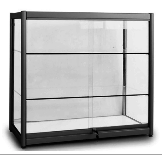 70" Aluminum Frame Full Extra Vision Glass Display Showcase Buy Glass