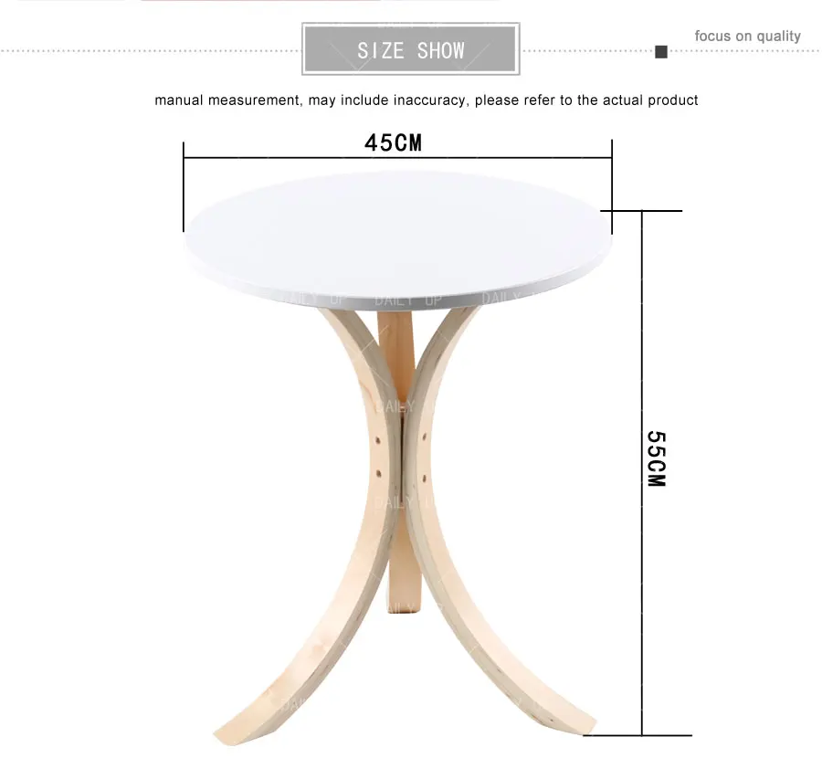 Nordic Wooden Round Table Luxury Leisure Coffee Table Concise Stylish Restaurant Dining Table For Living Room Dining Room