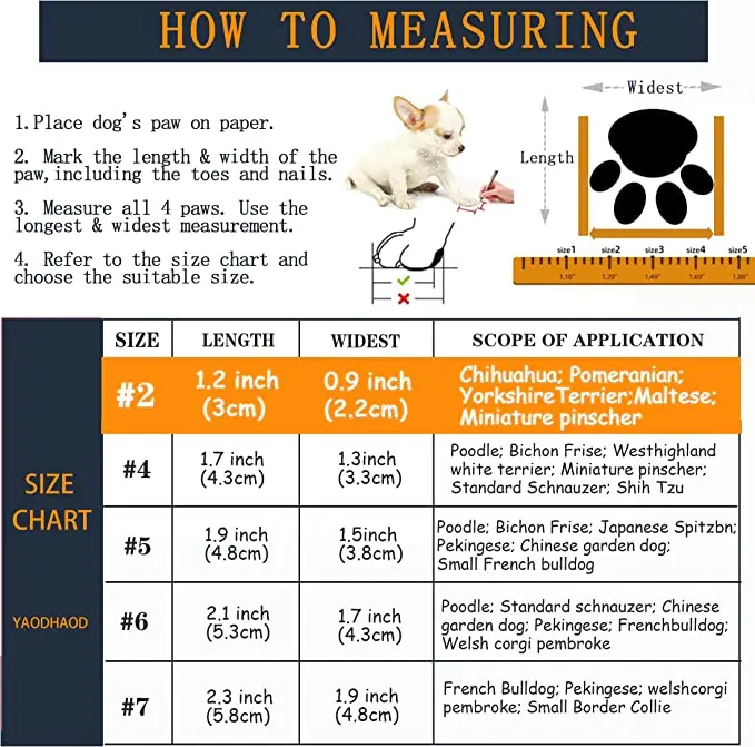 Elastic Strip Waterproof Anti Slip Paw Protector Reflective Dog Boots