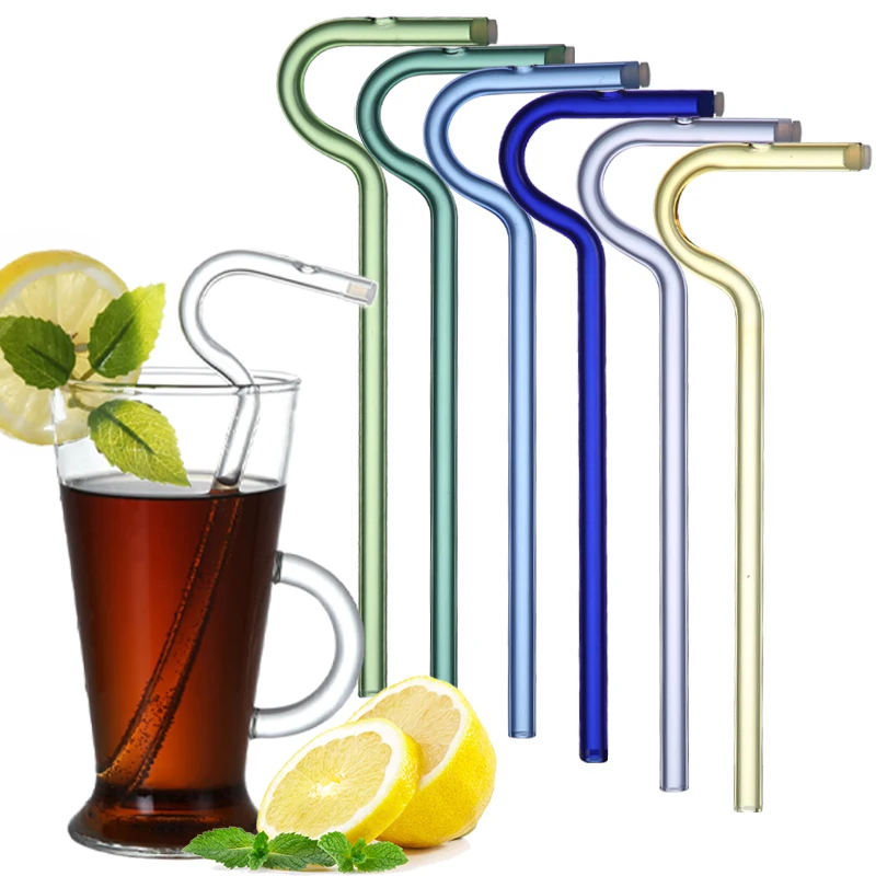 Online Shop Hot Sale Borosilicate Glass Reusable Straw Set Anti Wrinkle