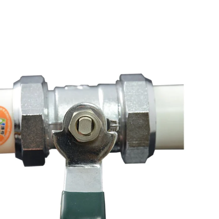 ppr ball valve with brass ball for hot water