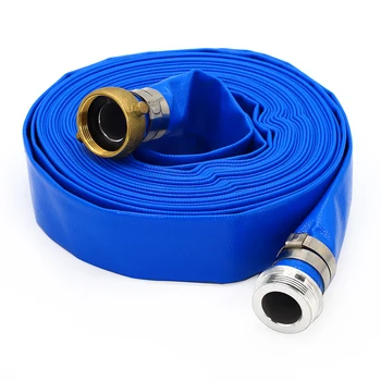 2 Inch 100M Flexible Pvc Water Hose PVC Layflat Hose Water Discharge Plastic Hose Pipe with Wear Resistant
