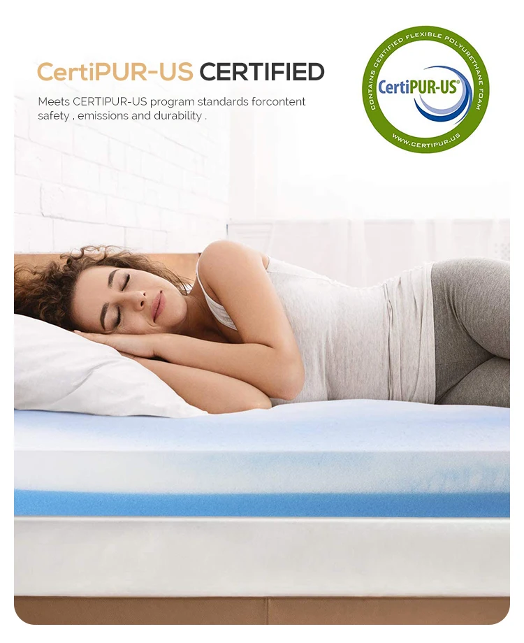 4 Inch Memory Foam Mattress Topper Full Size Cool Gel Swirl Foam