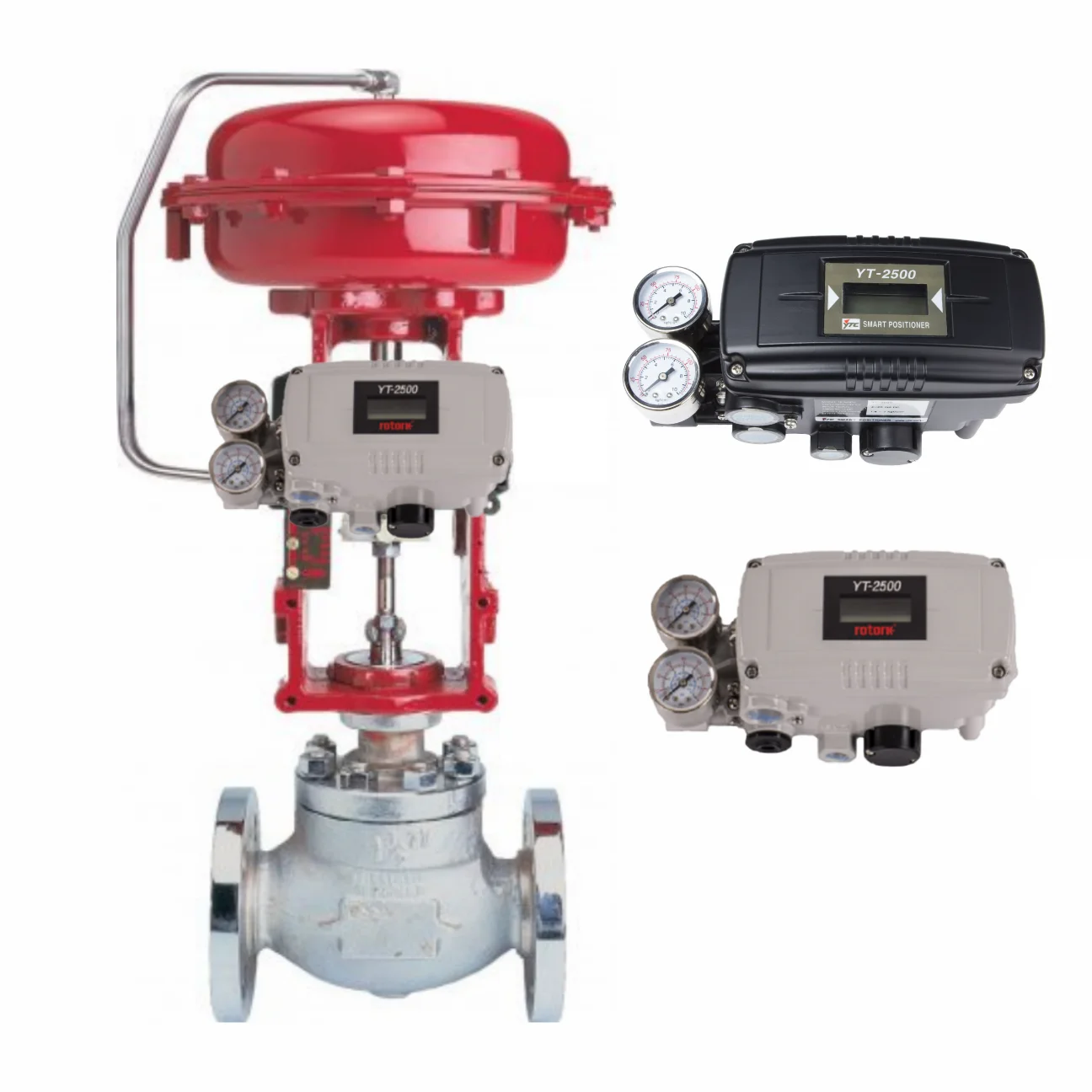 New Rotork YT-2500 Smart Valve Positioner And Pneumatic Valve With Actuator For Globe Control Valve