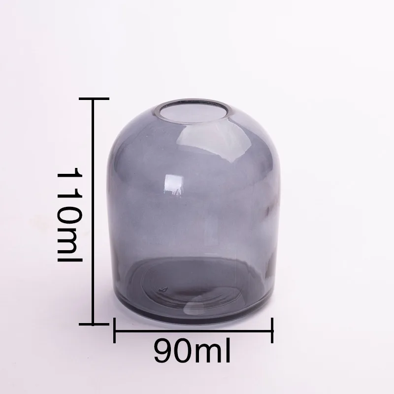 Luxury Matte Black 150ml Diffuser Glass Reed Essential Oil Bottles Empty Round Aroma Bottle With Screen Printing