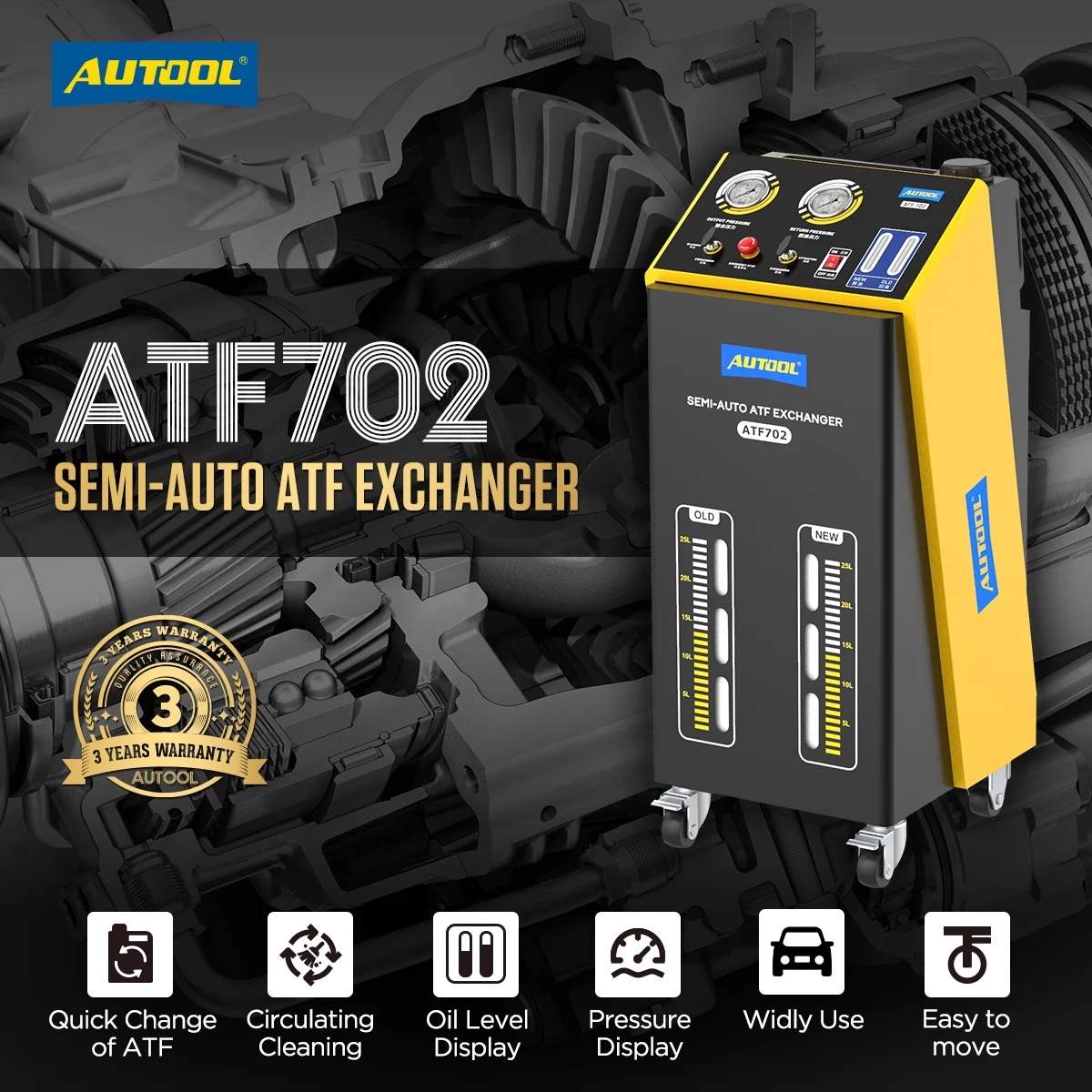 Automatic Auto Transmission Fluid Exchanger Cleaner Gearbox Oil Fluid