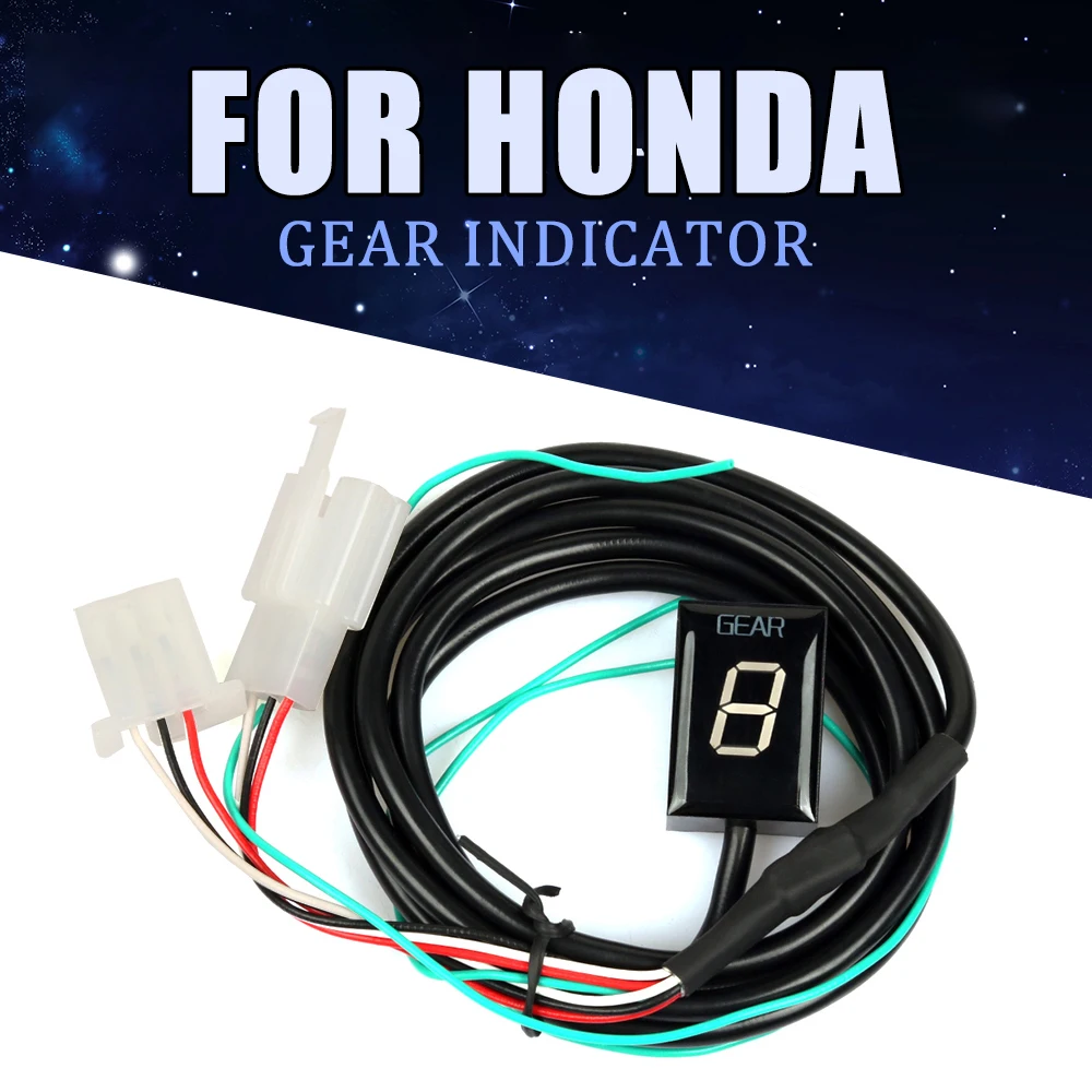 Motorcycle Gear Indicator For Honda CBR600, Hornet, CB400, VTX1300 & More - Digital Display