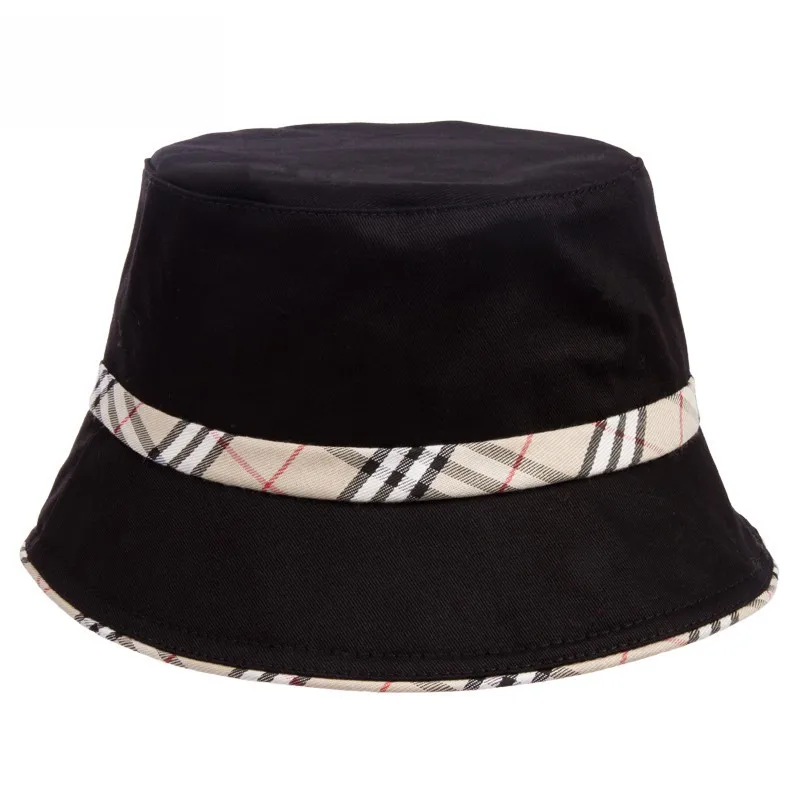 Blank Bucket Hat Black With Custom Logo 