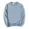 Sweat-shirt col rond bleu brume