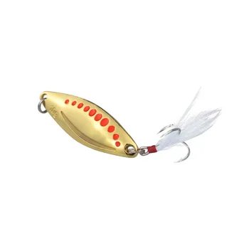 Luminous Leech Lure Sequin Bait Spoon with Hooks for Black Bass-Metal Artificial Hard Bait – Metal Jig – view 2