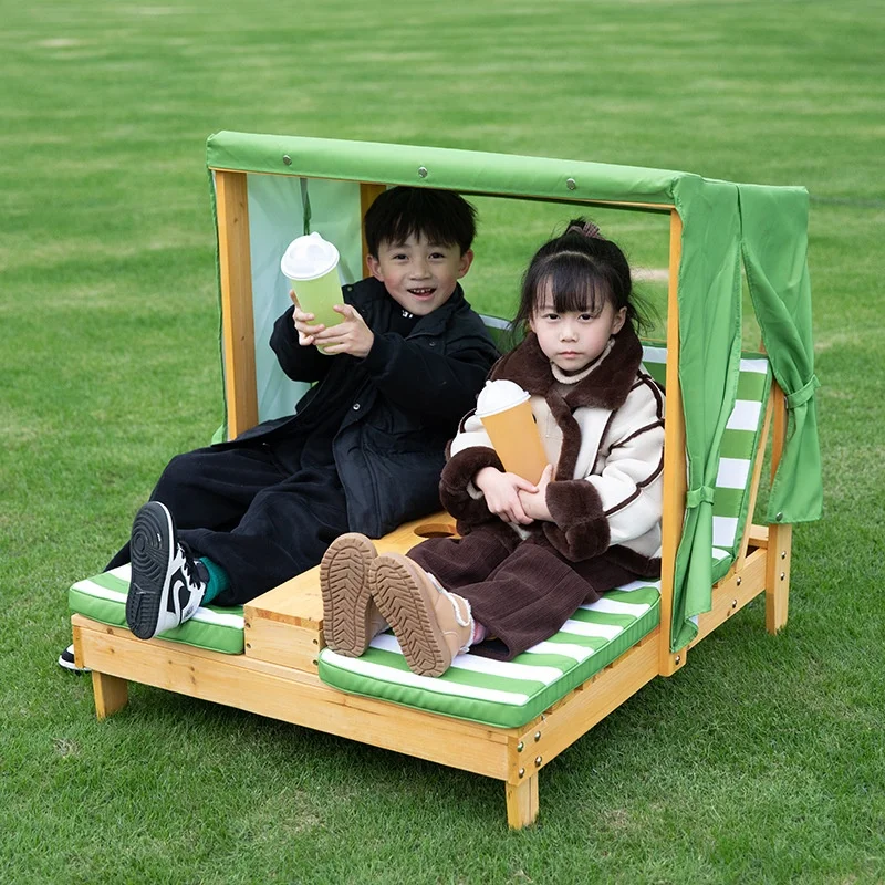HE-1300,High Quality Outdoor Garden Solid Wood Children Backyard