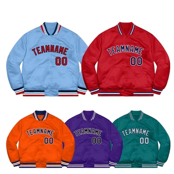 Wholesale Custom Logo Baseball Varsity Jacket Men Sublimation Stylish Letterman Sportswear Varsity Winter Plus Size Men's Jacket