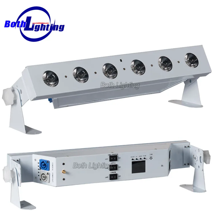 
Светильники для свадебной стирки, 6X18w RGBAW UV dj освещения, светодиодная балка с питанием от батареи 