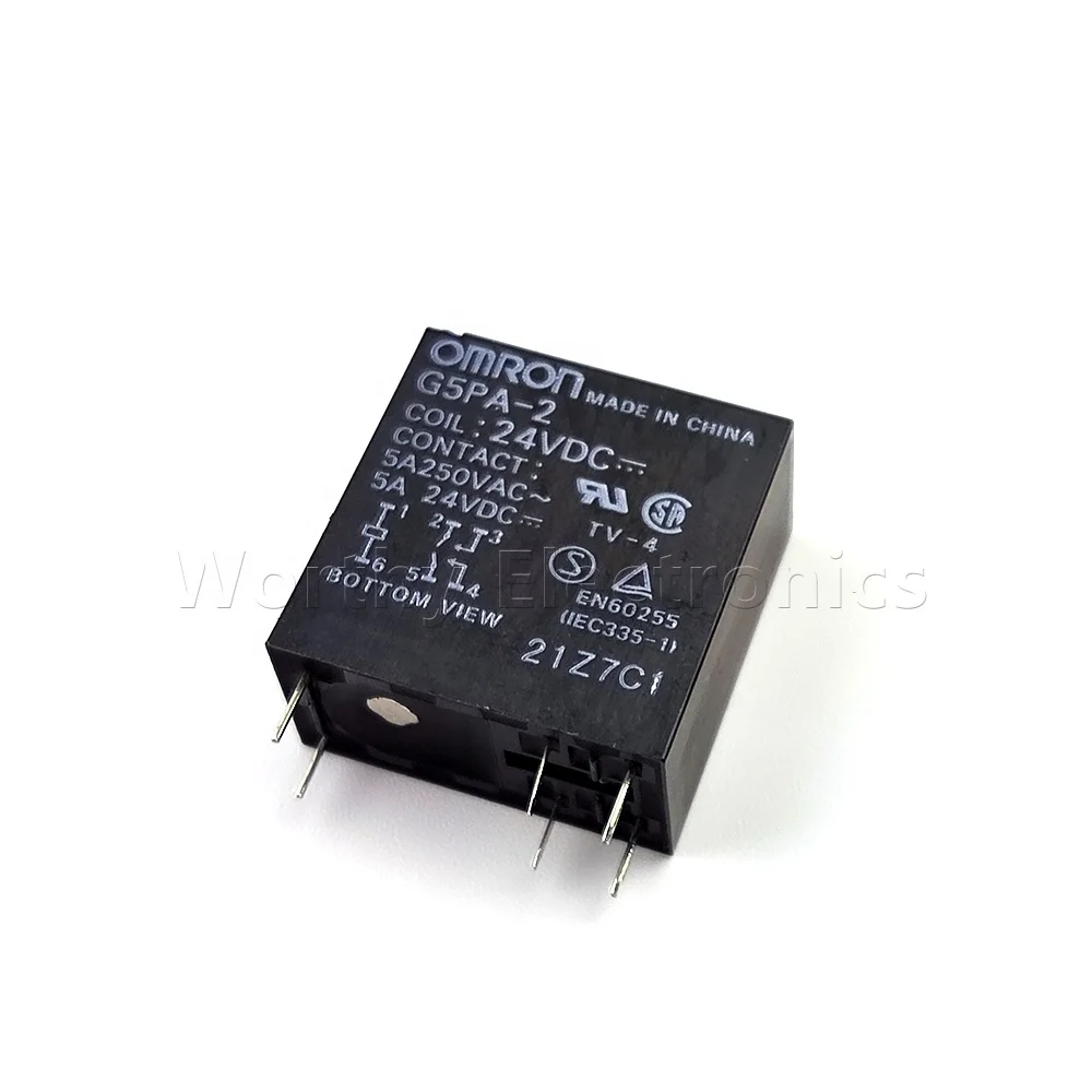 Electrical components electromagnetic power relay 5/12/24V 5A DIP 6pin G5PA-2-24VDC 5/12VDC Center control relay