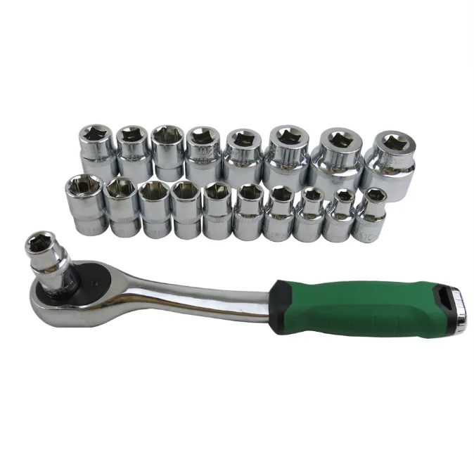 Hicen 43pcs Tool Set Hand Tools for Car Repair Socket Wrench Set