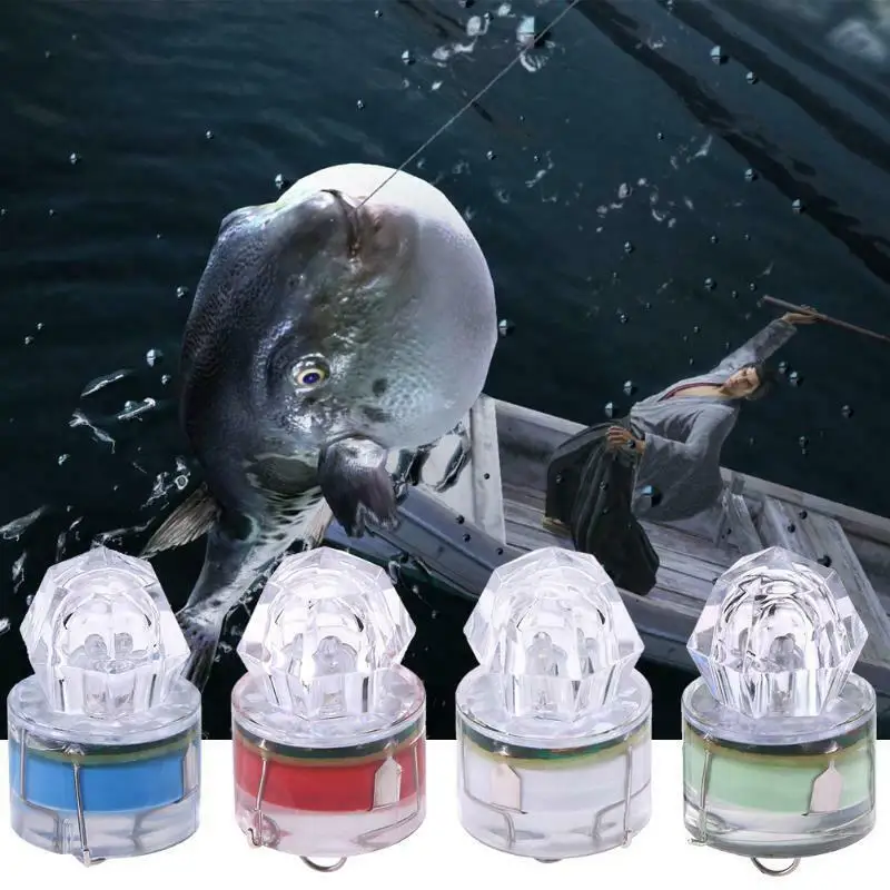 Ranpo Mini LED Waterproof Fishing Bait Light Underwater Fish Lure Flashing Lamp  Fishing Light Squid Bait Lures Multicolor RP0462
