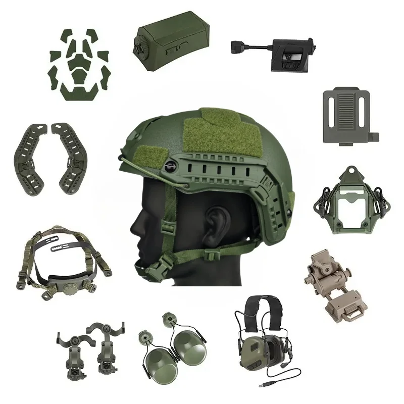 Wholesale Quick Button Helmet Training Paintball Game Crash