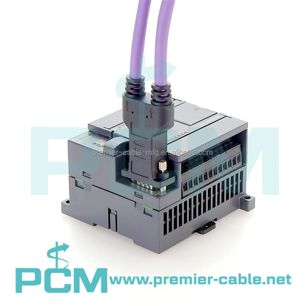 M12 to DB9 Bus Connector Profubus DP Bus Cable for S7-200 S7-300 S7-400 PLC details