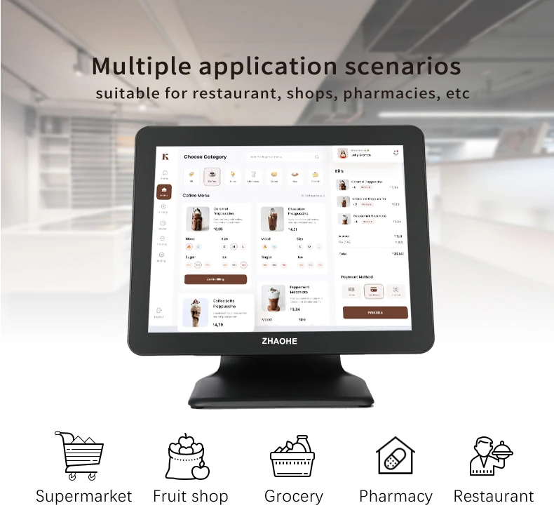 Screen Tablet Smart Pc Pos Computer Manufacturer All In One Kassa Systems - Buy Pos Pos Systems,Pos System All In One Product on Alibaba.com