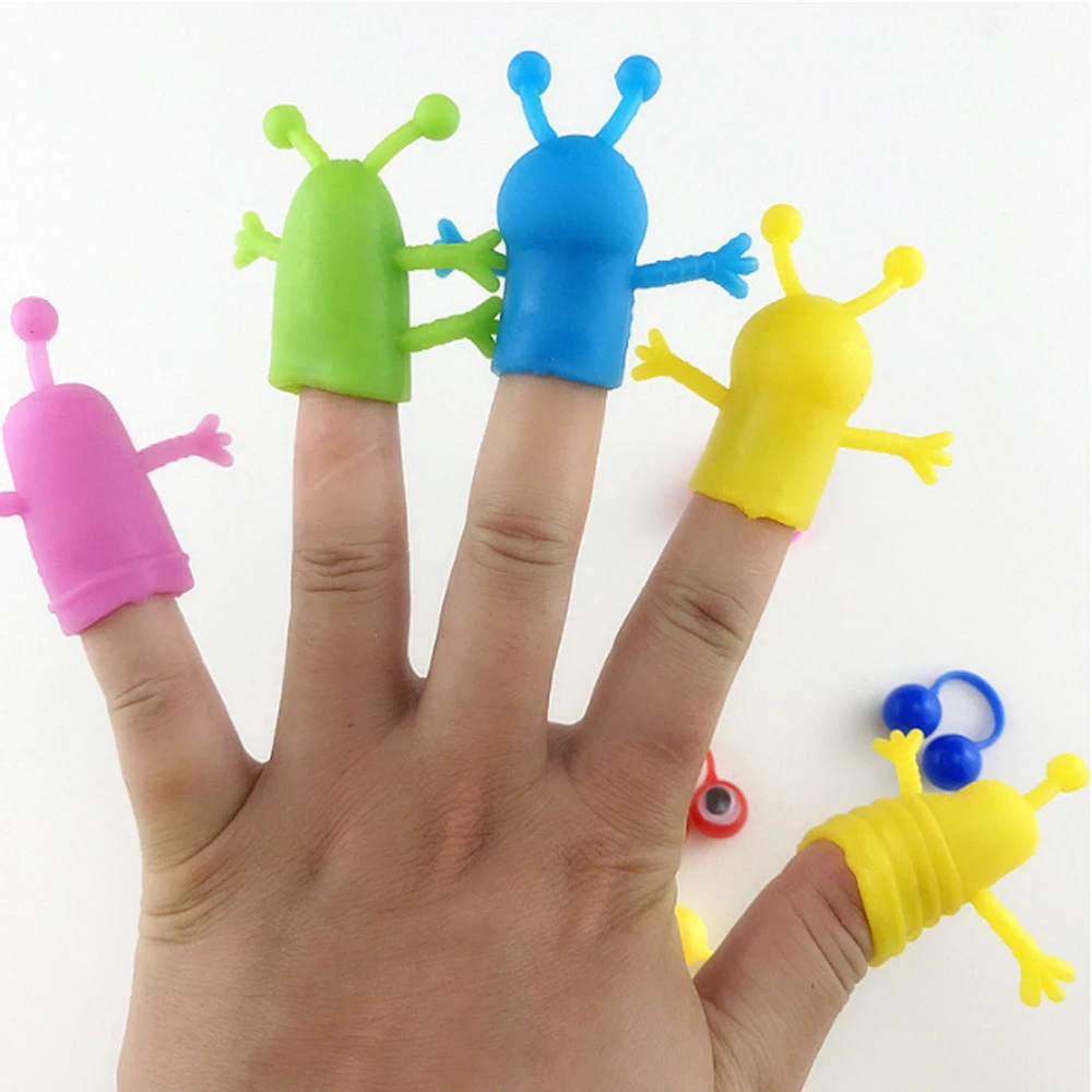 LZY888 Plastic Expression Finger Puppets Toys for Kids Promotional