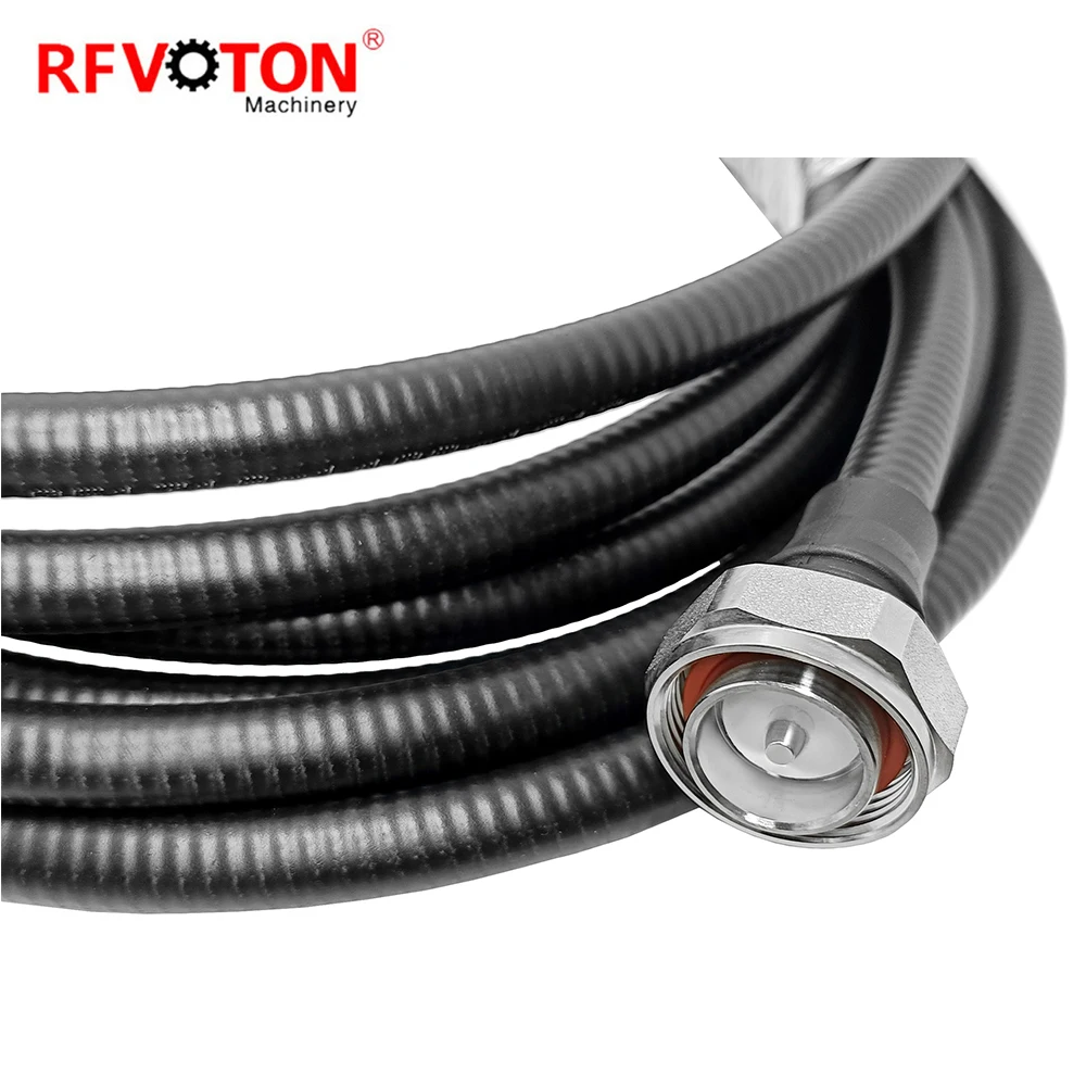 Factory 3 Meter length rf Jumper Cable 7/16 DIN Male/ 4.3/10 Male 4.3-10 rf  coaxial for 1/2  supersoft flexiblecable assembly