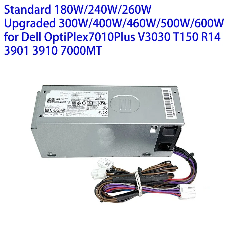 OEM 180W 240W 260W Desktop Computer Power Supply for Dell OptiPlex7010Plus V3030 T150 R14 3901 3910 7000MT Replacements