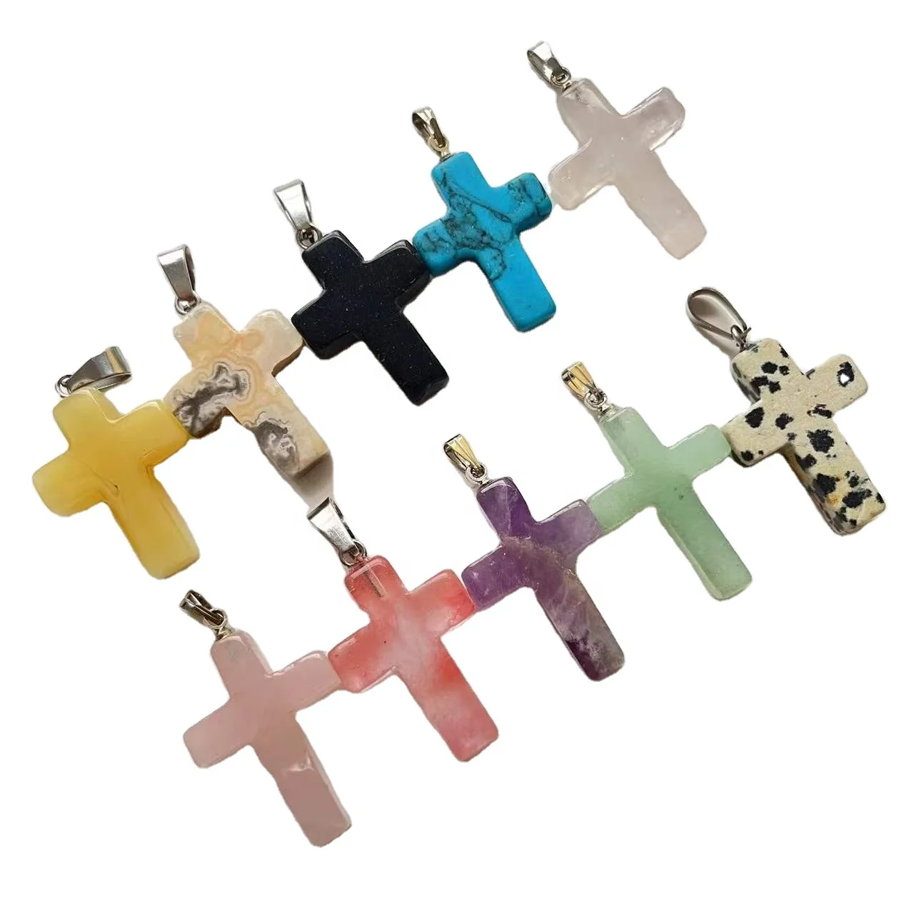 Cross Necklace Crystal Pendant 