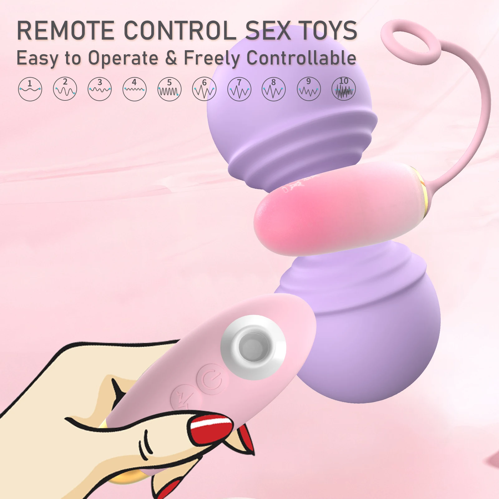 Kabelloses APP-gesteuertes Silikon-Vagina-Vibrator Sexspielzeug  Wiederaufladbarer Ferngesteuerter G-Punkt-Stimulator fr Frauen