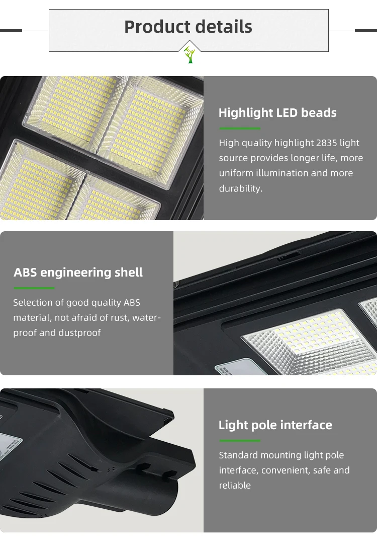 Hot Sale Solar Street Light with All in One Solar Lamp with radar Sensor Good Price in Outdoor