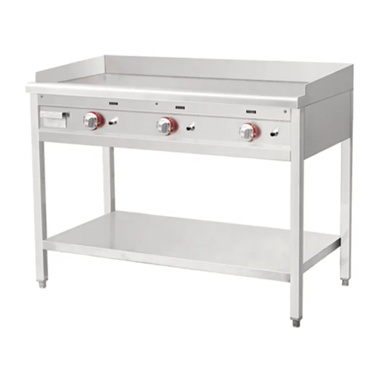 Kingbetter Commercial Kitchenware Manufacturer Commercial Gas Griddle  Standing Flat Plate Gas Grill Griddle Teppanyaki