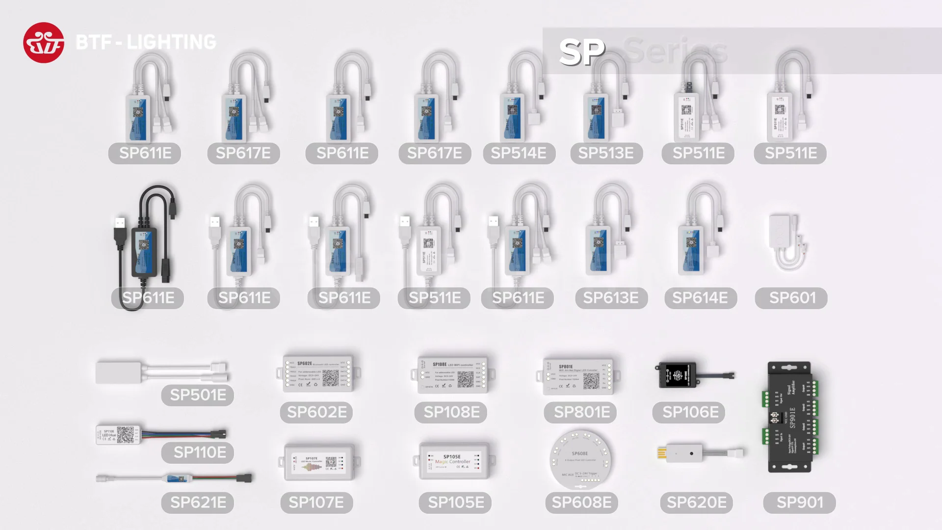 SP108E Wifi WS2811 WS2812B Led Music Controller SP107E SK6812 SP105E Bluetooth Apa102 Sp110e Ws2801 Pixels Led Strip Dc5 24v I.314167340